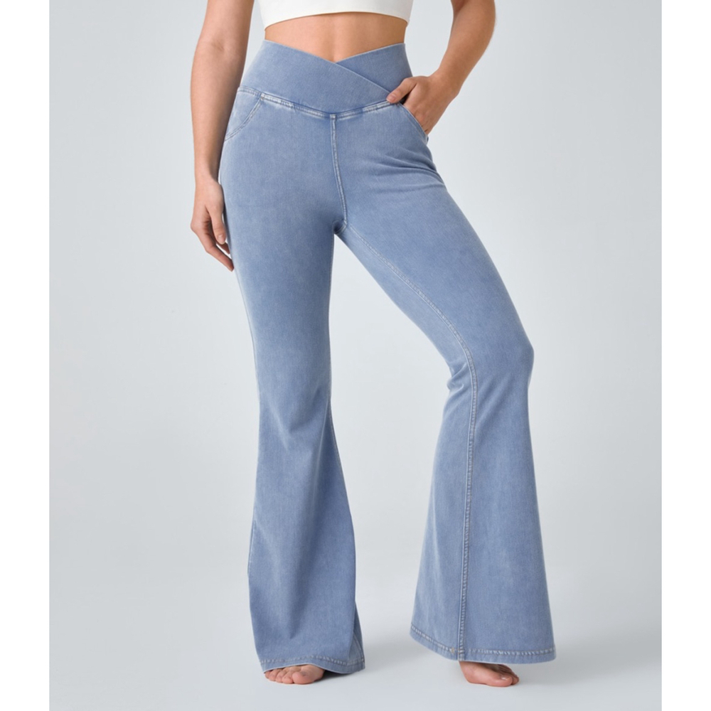 Women's Halara Flare Leggings Size XL, Blue​